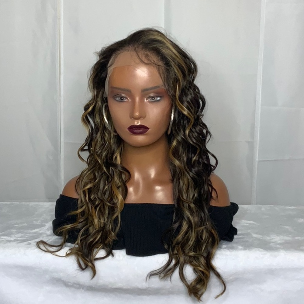 JEWEL |  13 X 6 BLACK DEEP WAVE FREE PART LACE FRONT WIG
